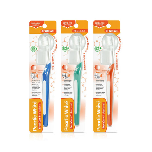 Professional Regular Soft Toothbrush Triple Pack