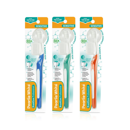 Professional Sensitive Extra Soft Toothbrush Triple Pack